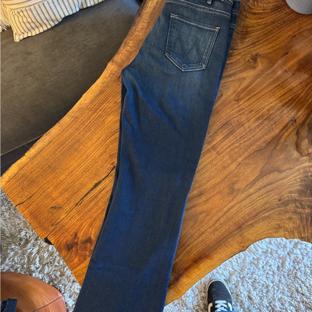 MOTHER Blue Straight Jeans Classic Indigo